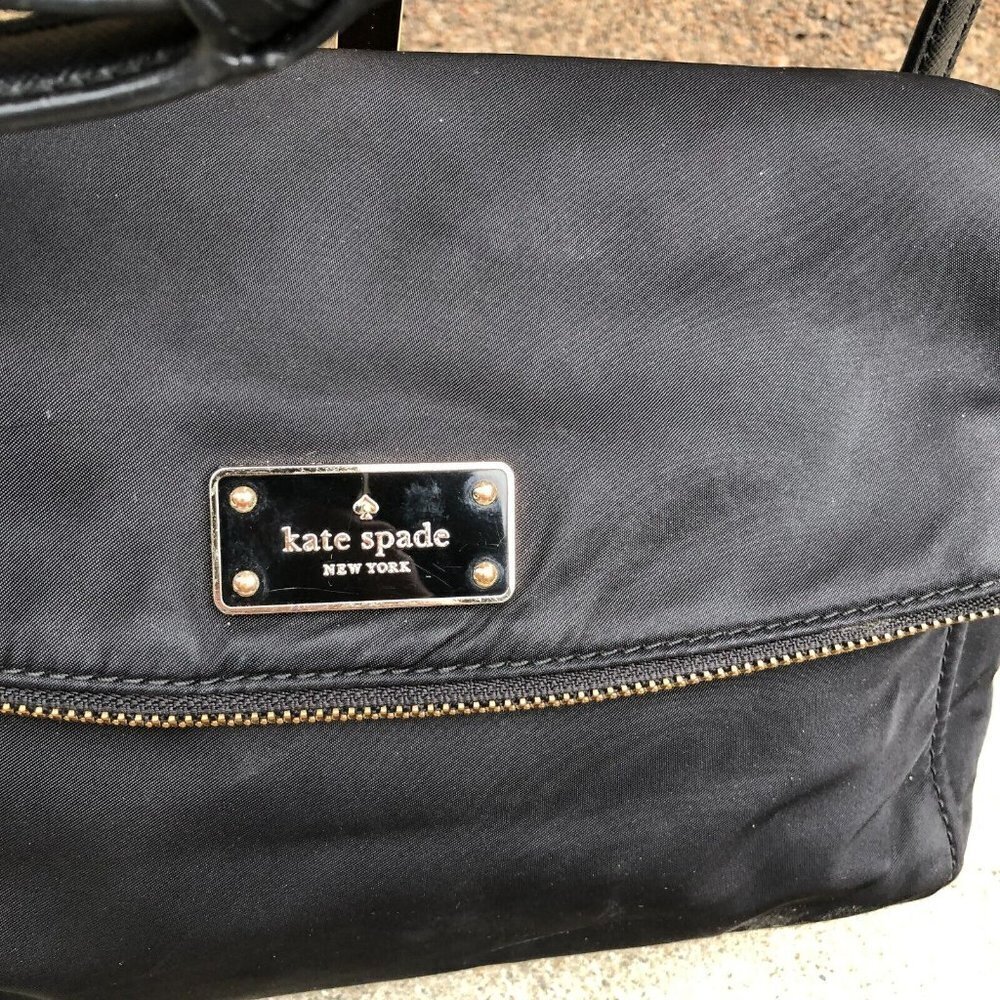 KATE SPADE New York Wilson Road Miri Purse Crossbody Bag Nylon Black Designer‌‌ - Picture 4 of 12